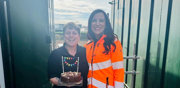 Delivering Chocolate Birthday Cake!