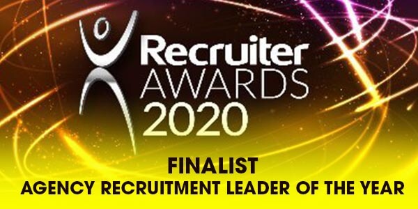 Finalist Recruiter Awards Agency Recruitment Leader of the Year 2020