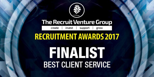 Finalist The Recruit Venture Group Awards Best Client Service 2017