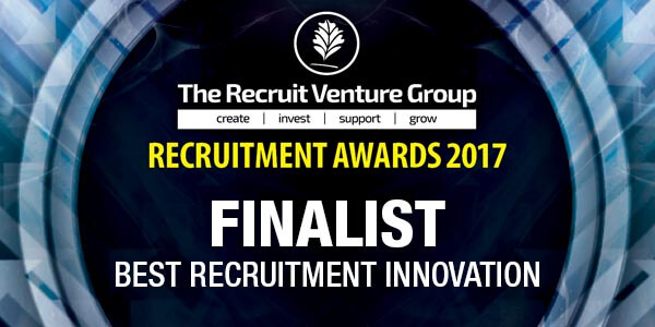 Finalist The Recruit Venture Group Awards Best Recruitment Innovation 2017
